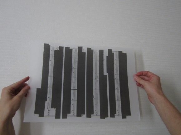 Innere Stimme, Notation as an Instruction for a Performance Lithograph